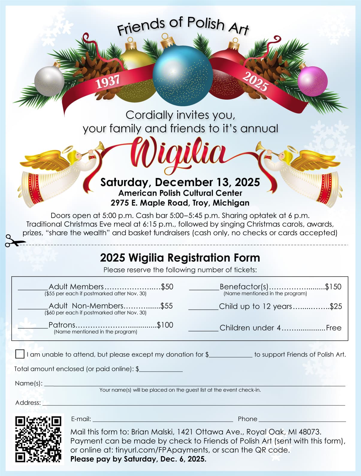 Flyer with more details.